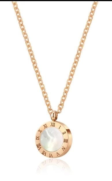 Roman numbers necklace