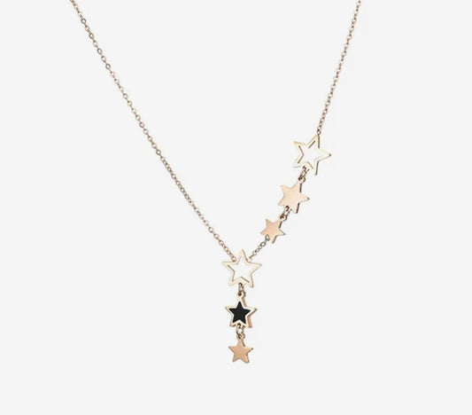 Multi star necklace