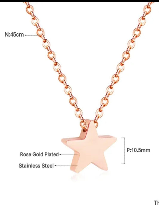 Single star necklace